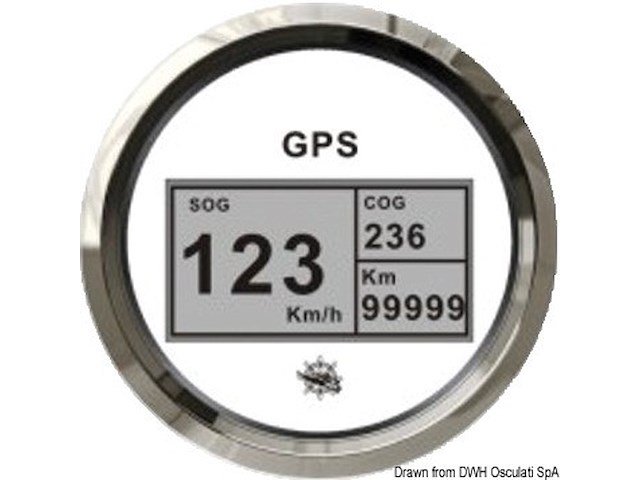 Log con bussola e totalizzatore GPS bianco/lucida