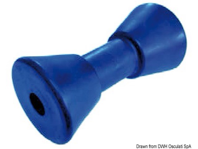 Rullo centrale blu 190 mm Ø foro 25 mm