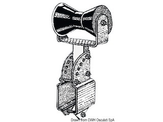 Rullo centrale reggichiglia 70 mm