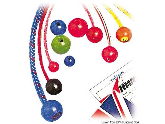 Stopper nylon foro Ø 8 mm giallo