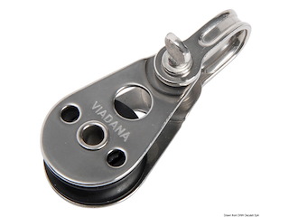 Bozzello inox 1 puleggia 25x4