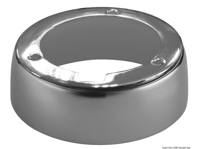 Base per faretti Atria in inox lucido