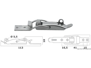 Chiusura a leva inox kg. 250