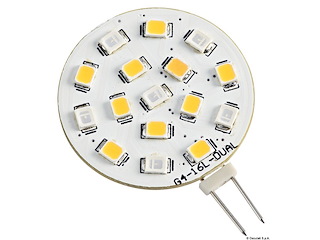 Lampadina LED SMD bianco rosso 12V