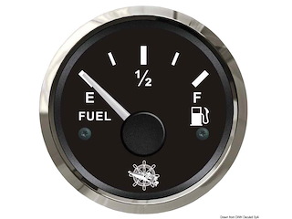 Indicatore carburante 10/180 ohm nero/lucida