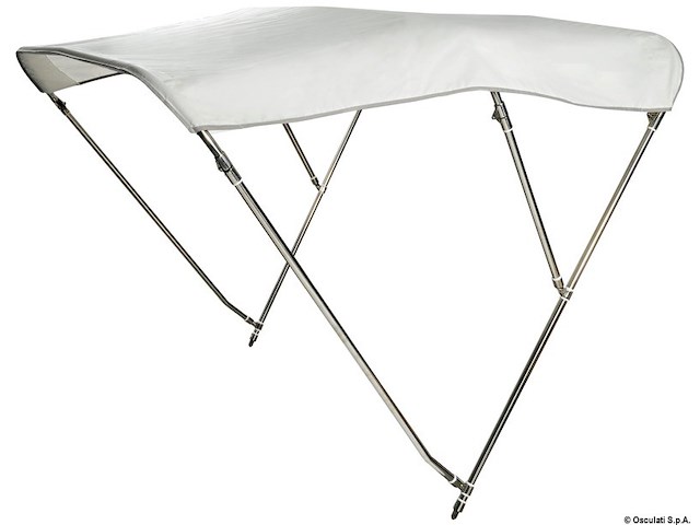 Tendalino 3 archi Inox alto cm 170/180 bianco