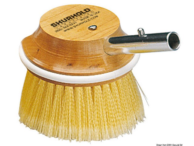 Spazzolone tondo 5" fibre gialle