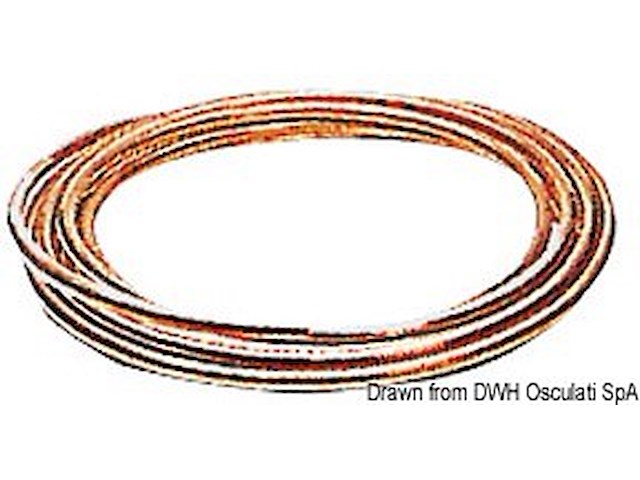 Tubo in rame per carburante 6 x 8 mm