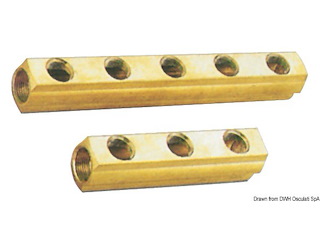 Collettore lineare 6 vie 1" x 1/2"