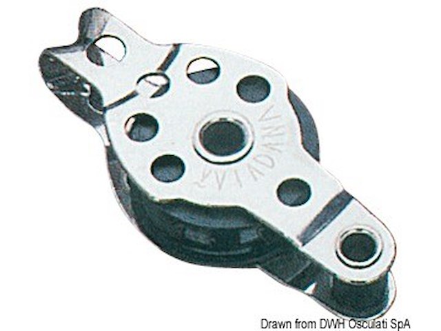 Bozzello 1 puleggia arricavo 8x25