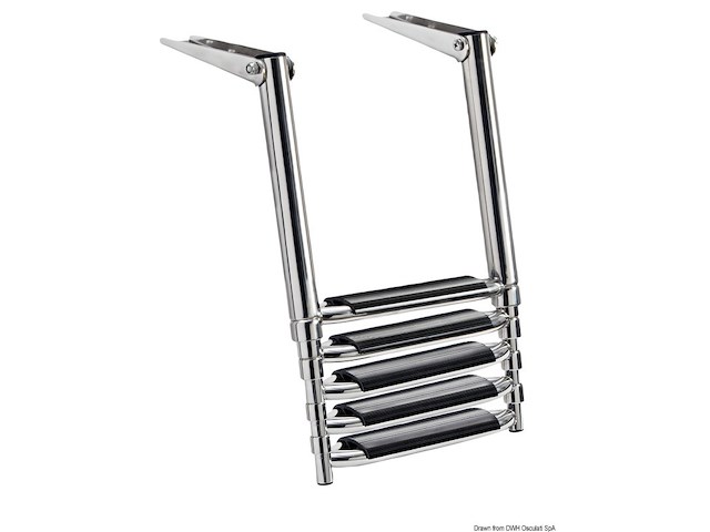 Scaletta telescopica per plancetta 5 gradini large