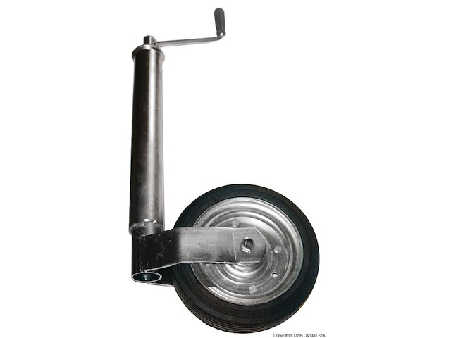 Ruotino anteriore regolabile tubo Ø 60 mm