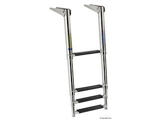 Scaletta telescopica 4 gradini neri