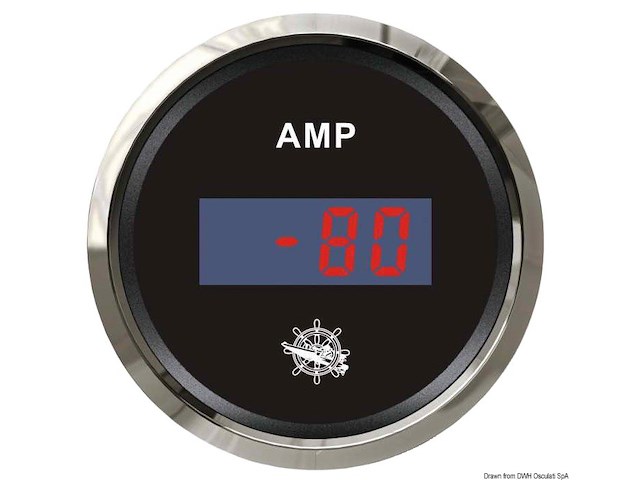 Amperometro digitale con shunt nero/lucida