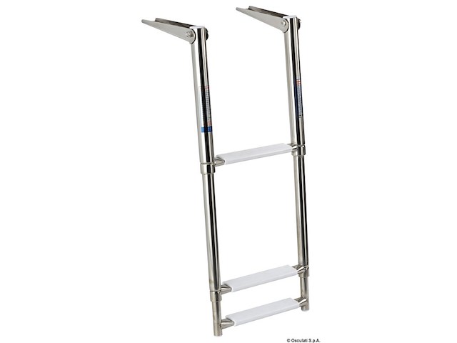 Scaletta inox telescopica 3 gradini
