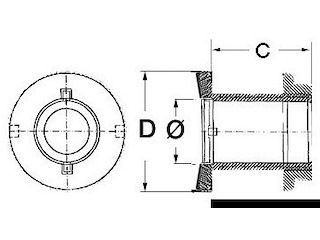 Scarico senza portagomma 3/4"