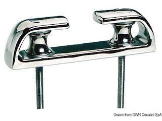 Passacavo a rulli inox 205 mm