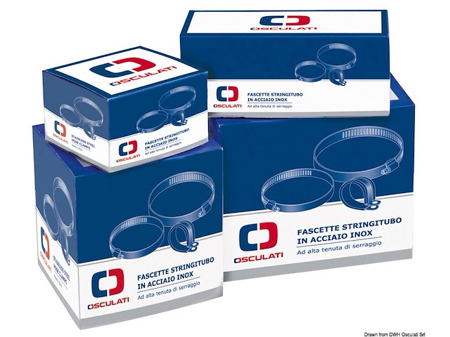 Fascetta inox 12 x 100-120 mm