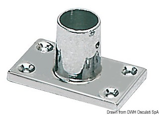 Supporto pulpito 90° 22 mm rettangolare