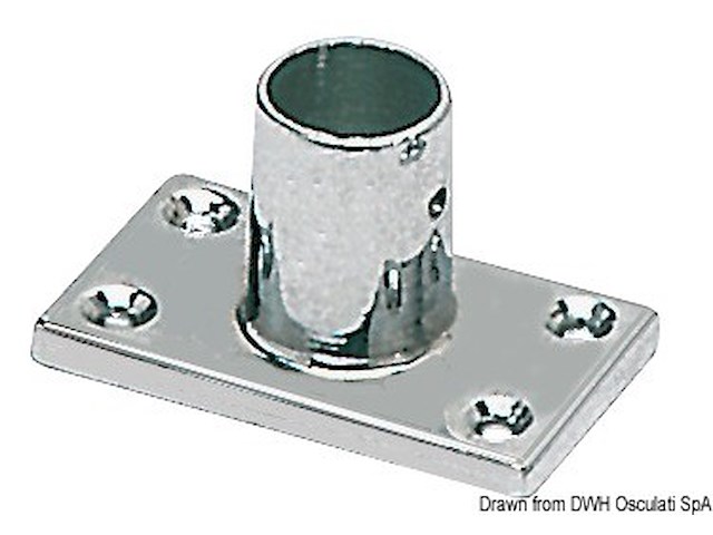 Supporto pulpito 90° 22 mm rettangolare