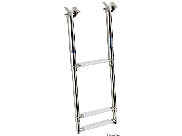 Scaletta inox telescopica a scomparsa 3 gradini