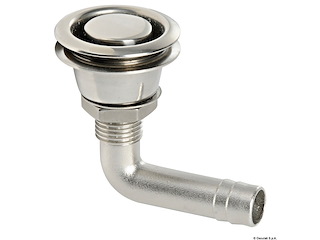 Sfiato inox 90° incassato