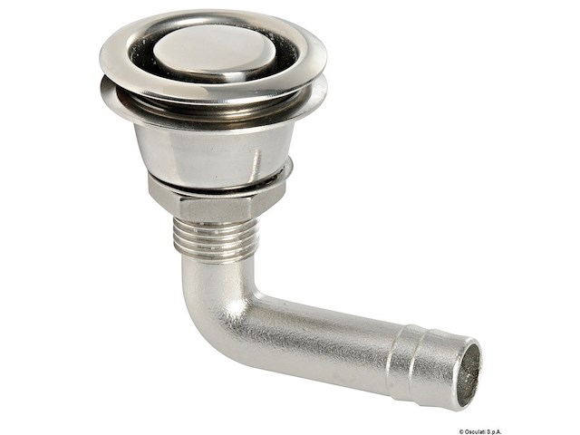 Sfiato inox 90° incassato