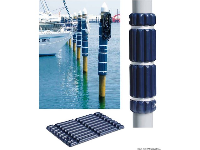 Protezione per pontile 800 mm blu