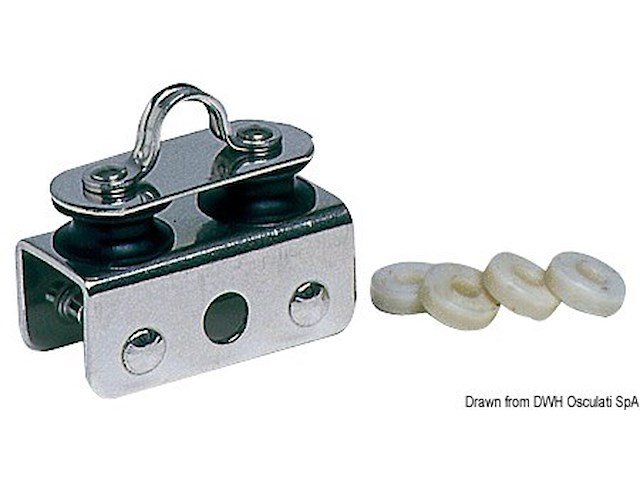 Carrello per barra di scotta