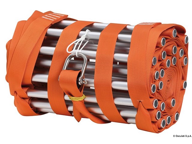 Scala antitorsione per albero da 14 m (lunghezza scaletta 12,60 m)