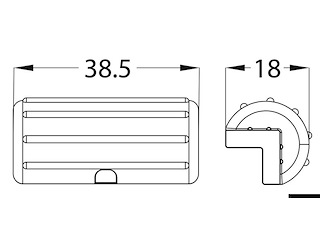 Protezione per pontile CORNER blu