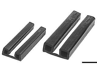 Profilo parabordi nero 44 x 18 mm