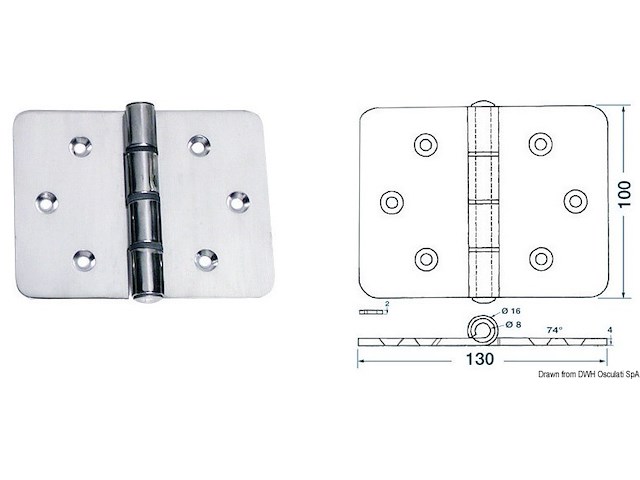 Maxi cerniera 130x100 mm