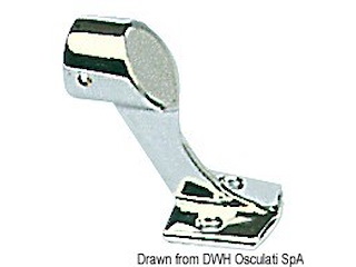 Supporto corrimano terminale 22 mm