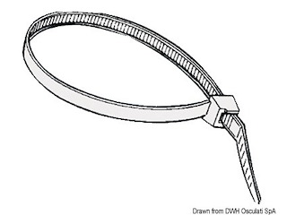 Fascette riapribili in nylon bianco 2 cm