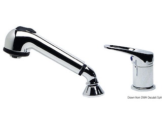 Miscelatore monocomando + doccia estraibile