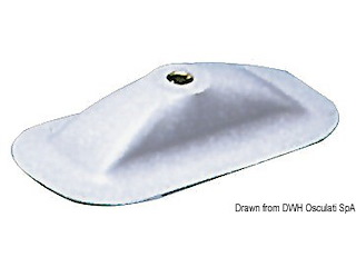 Portascalmo rettangolare grigio RAL 7035