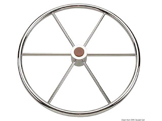 Timone ruota inox 5 razze 600 mm