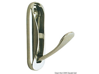 Appendiabito ottone cromato 75x25 mm