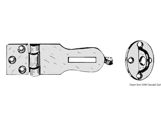 Cerniera a ribalta o.c.95x25