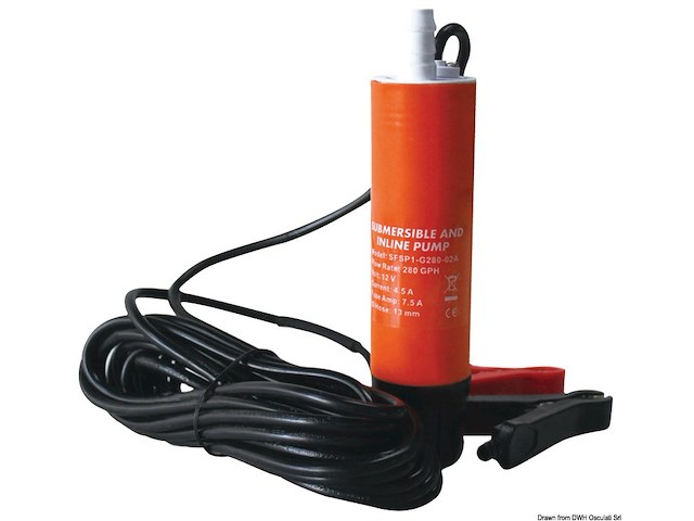 Pompa centrifuga ad immersione 12V - 18 l/min
