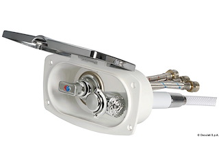 Box doccia New Edge cromata tubo PVC 2,5 m uscita posteriore