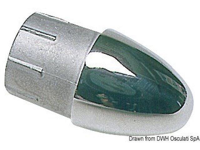 Terminale inox per tubo 22 mm