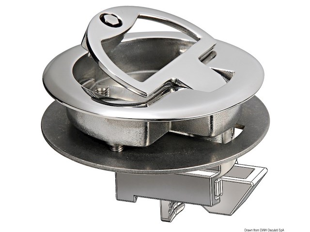 Alzapagliolo inox + serratura