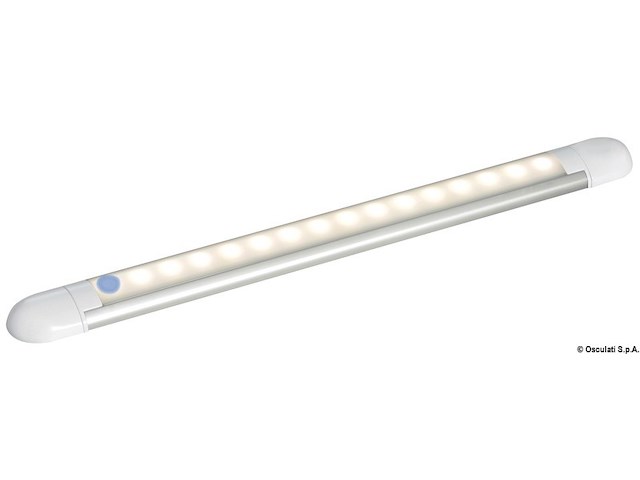 Plafoniera lineare a 14 LED bianca 12 V
