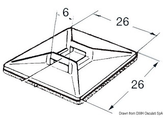Basetta nylon autoadesiva