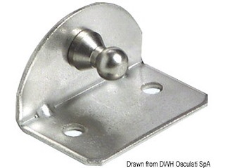 Piastrina 90° compact sfera 10 mm interno