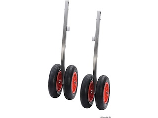 Ruote alaggio per gommoni 240kg, tipo ribaltabile