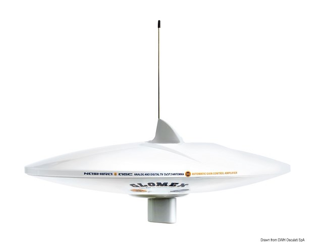 Antenna TV Glomex Nashira AGC/DAB/AM-FM bianca