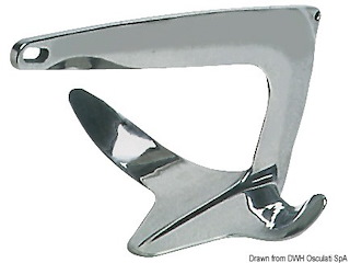 Ancora Trefoil inox 2,5 kg